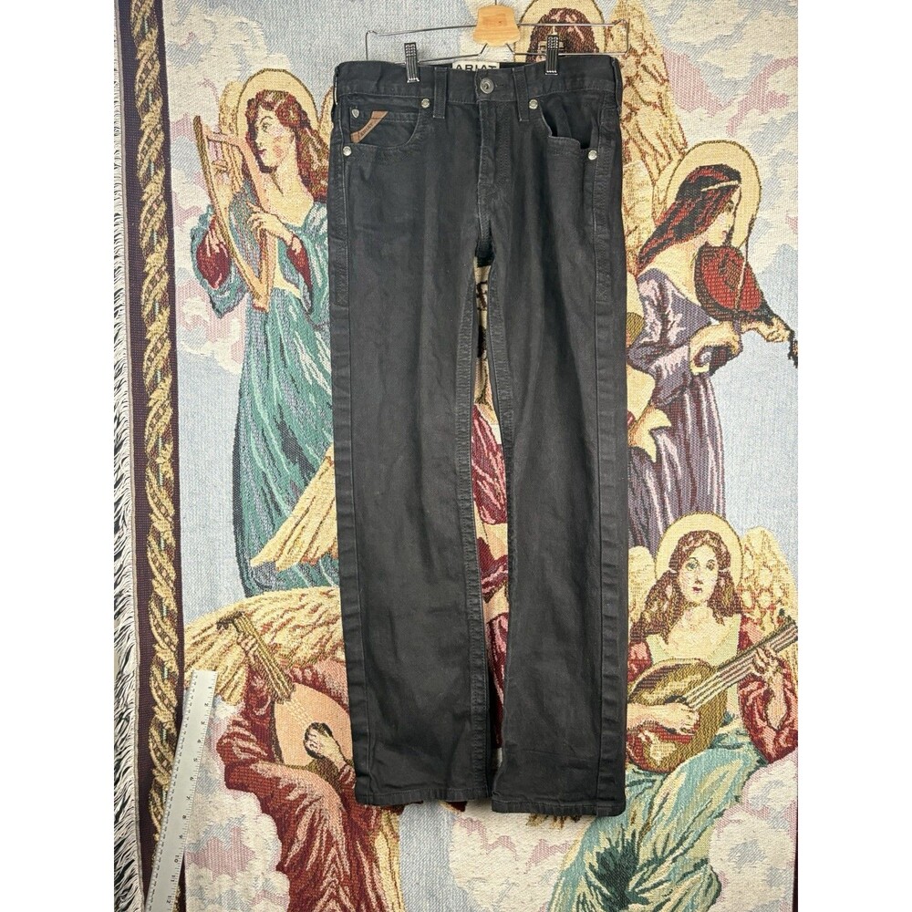 Ariat M7 Legacy Jeans Mens 30x31 Black Slim Fit Straight Leg Denim Casual